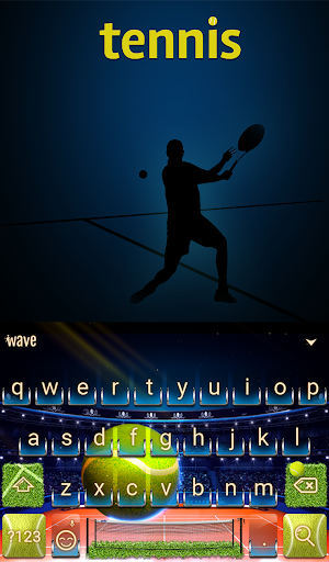 Tennis Animated Keyboard Screenshot 1
