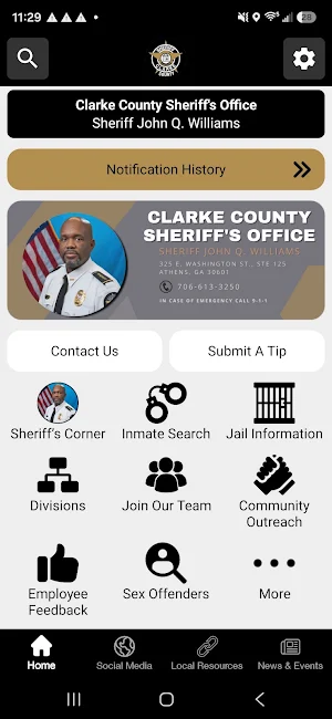 Clarke County Sheriff, GA Screenshot 0