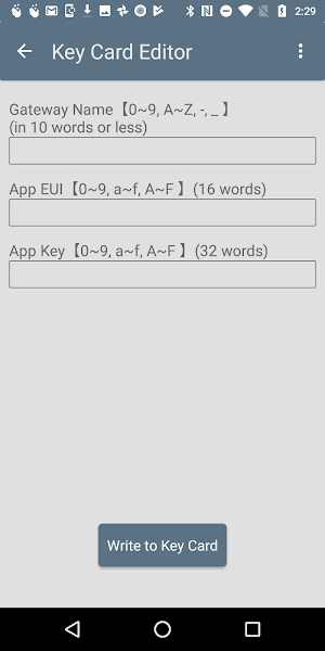 Key Card Editor Screenshot 2