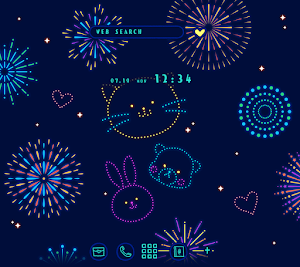 Firework Friends Theme +HOME Screenshot 0