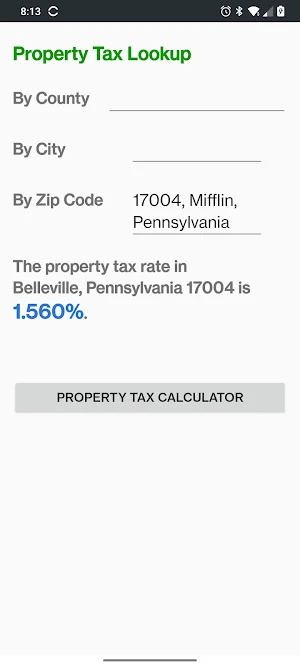 Property Tax Screenshot 3