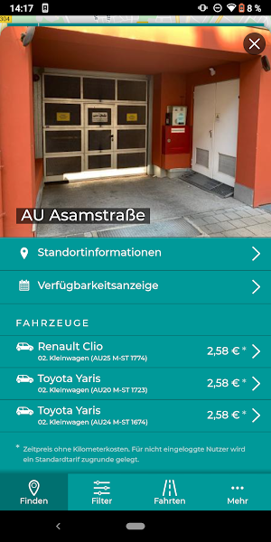 STATTAUTO München Screenshot 2