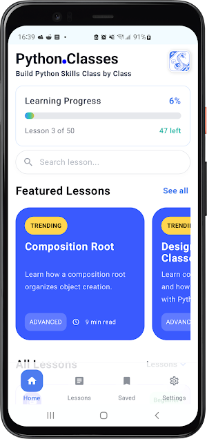 Python Classes beginner course Screenshot 0