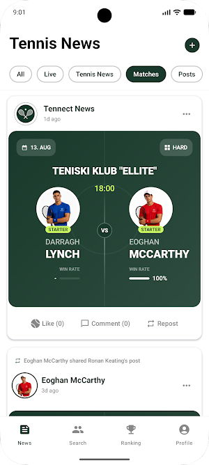 Tennect Screenshot 1
