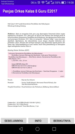 Penjas Orkes Kelas 8 Guru E2017 Screenshot 1