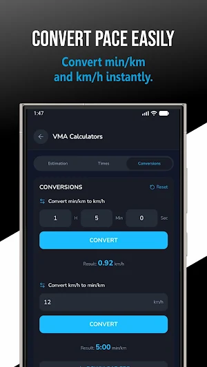 Calcul VMA - Test, Pace & VO2 Screenshot 2