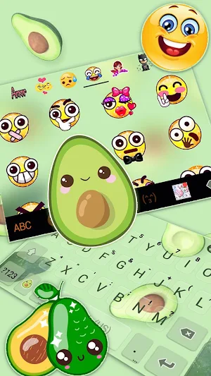 Yummy Avocado Keyboard Theme Screenshot 2