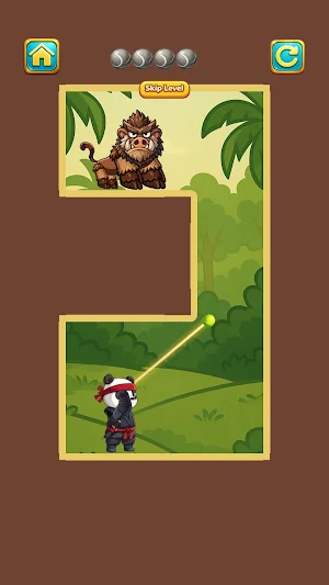 Jungle Ninja Panda Aim Screenshot 2