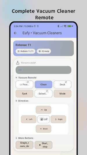 Vacuum Cleaner Remote Control Screenshot 3