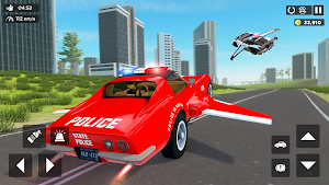 Real Police Flying Car Game 3D Screenshot 3