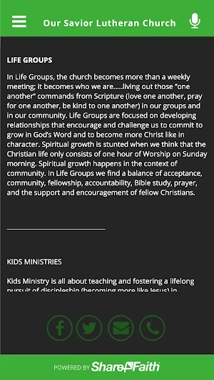 Our Savior Lutheran Nashville Screenshot 3