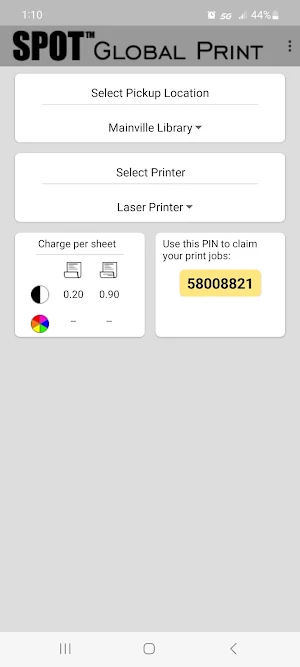 SPOT Global Print Screenshot 0