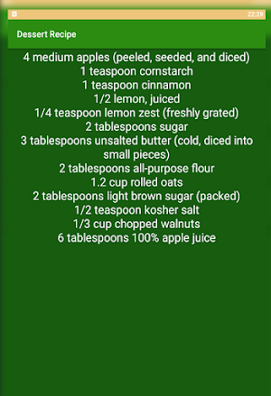 how to make Healthy Apple Dess Screenshot 1