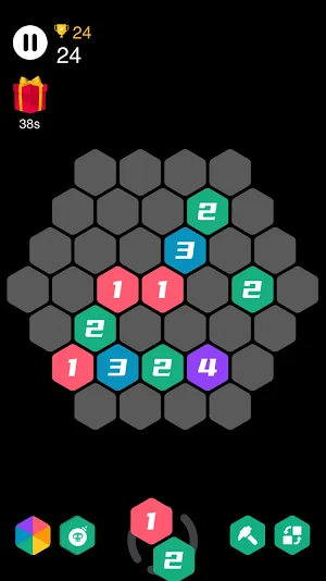 Merge Number - Hexa Puzzle Screenshot 3