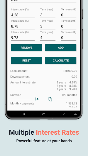 iLoanCalc–EMI Loan Calculator Screenshot 3