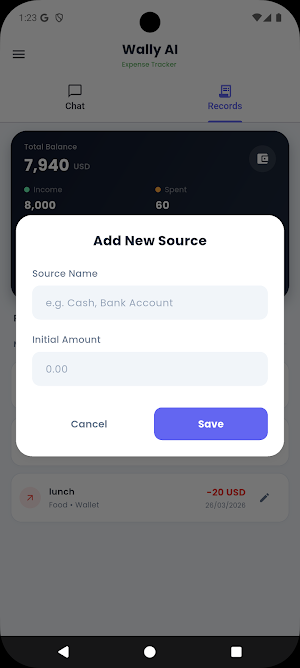 Wally AI: Easy Expense Tracker Screenshot 2