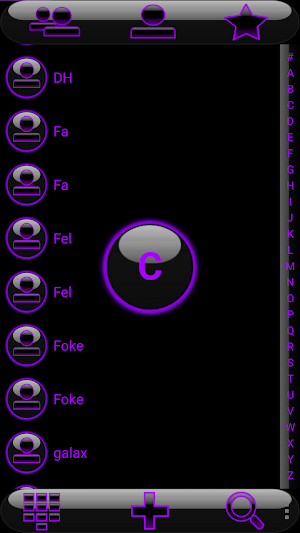 THEME GLOW PURPLE EXDIALER Screenshot 2