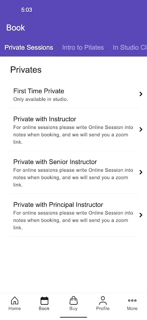 Kinetic Pilates Screenshot 1