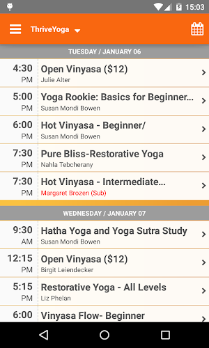 Thrive Yoga Screenshot 2
