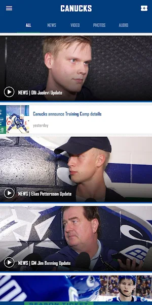 Vancouver Canucks Screenshot 0