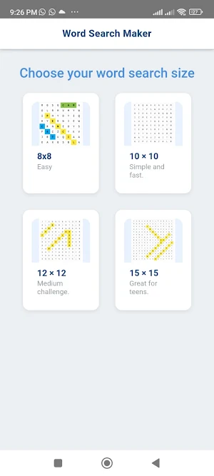 Word Search Maker Screenshot 0