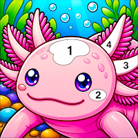 Axolotl Color by Number