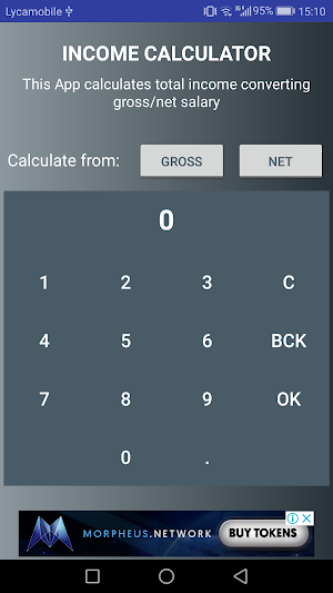 Income Calculator Macedonia Screenshot 1