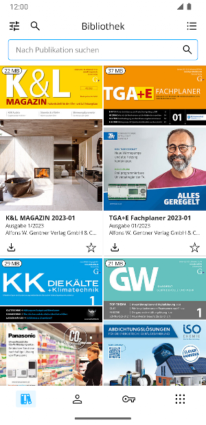 Gebäudetechnik E-Paper App Screenshot 0
