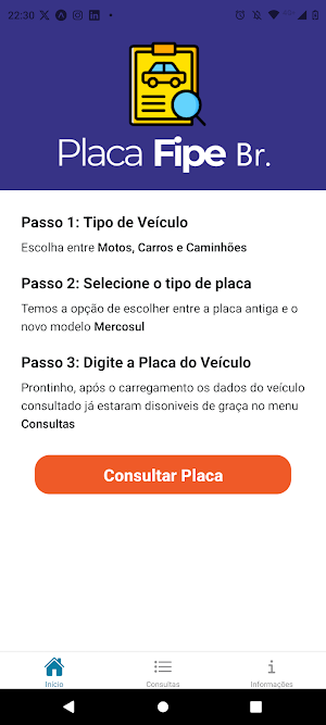 Placa Fipe Br. Consulta placa Screenshot 1