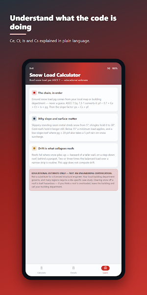 Snow Load Calculator Screenshot 3