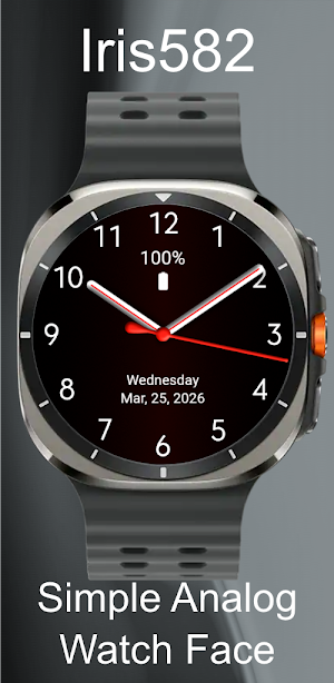 Iris582 Simple Analog Watch Screenshot 1