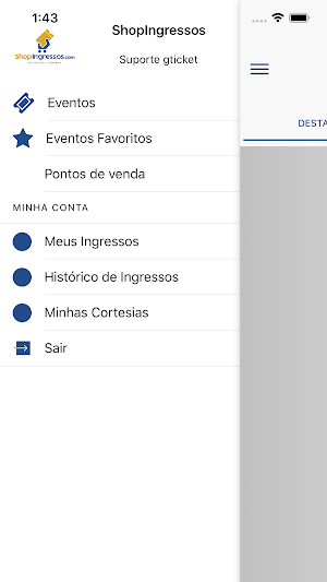 ShopIngressos Screenshot 2