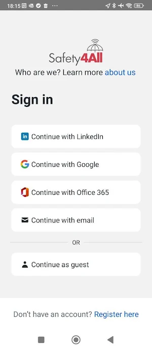 Safety4All Screenshot 0