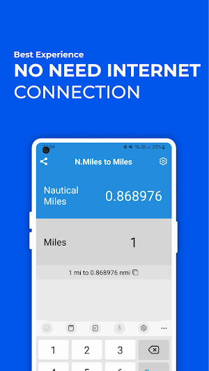Nautical Miles to Miles Screenshot 2