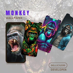 Monkeys Wallpaper Screenshot 0