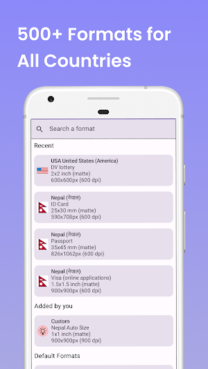 Passport size photo maker Screenshot 2