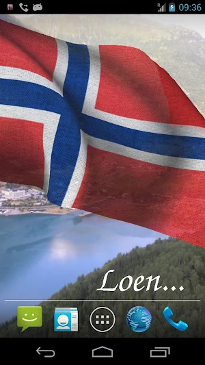 Norway Flag Live Wallpaper Screenshot 1
