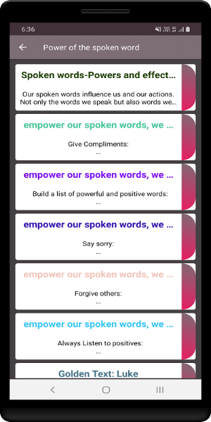Power of the spoken word Screenshot 1