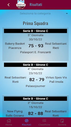 Real Sebastiani Rieti Screenshot 2