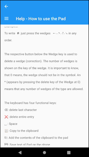 Cuneiform PAD Screenshot 3