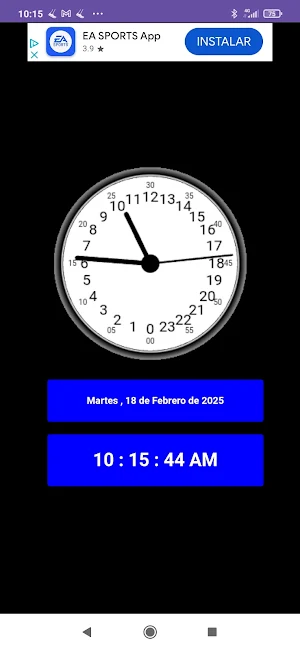 Reloj24HorasLite Screenshot 0