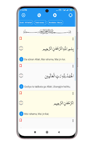 Hausa Qur'an - Qur'an with Hausa Translation Screenshot 1