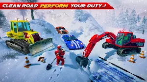 REAL SNOW EXCAVATOR: SNOW BLOWER CRANE SIMULATOR Screenshot 3