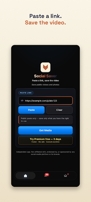Social Saver: Video Downloader Screenshot 0