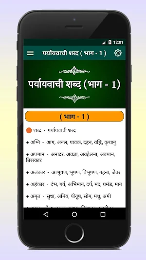 पर्यायवाची शब्द ( Paryayvachi shabd ) in Hindi Screenshot 3