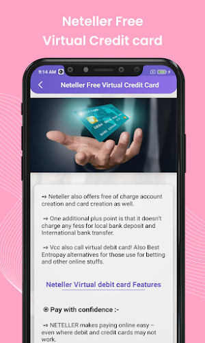 Apply for Virtual Credit Card Screenshot 3