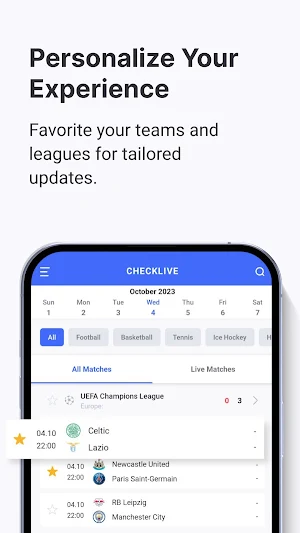 CHECKLIVE – Live Sports Scores Screenshot 3