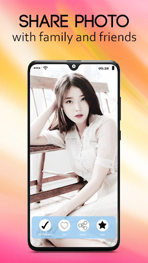 Material Kpop IU Wallpaper Screenshot 3