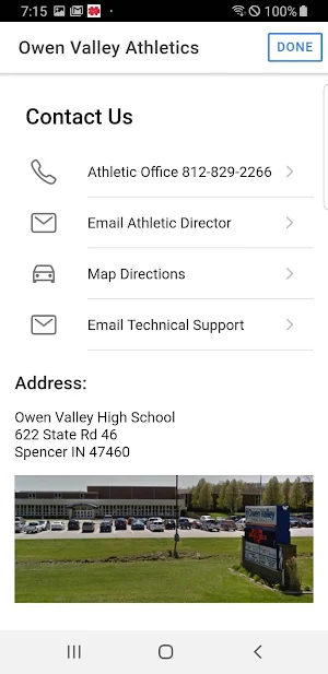 Owen Valley Athletics - Indiana Screenshot 2