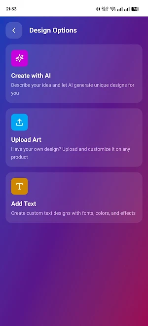 AI T-Shirt Designer Screenshot 2